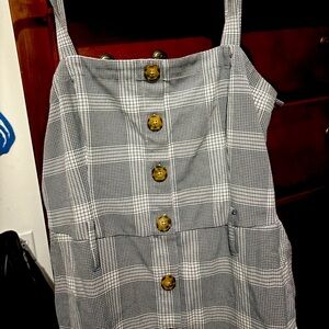 Abercrombie & Fitch Checkered Button-Down Dress